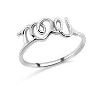 Silver Ring Cute Style NSR-352
